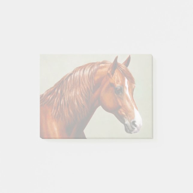 Chestnut Morgan Horse Post-it Notes (Front)