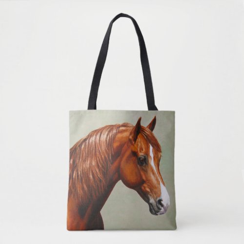 Chestnut Morgan Horse Tote Bag