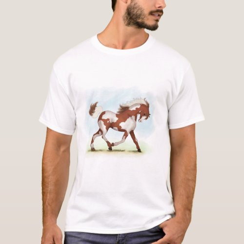 Chestnut Overo Skewbald Horse T_Shirt