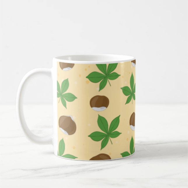 Chestnut Pattern - Autumn Influence  Coffee Mug (Left)