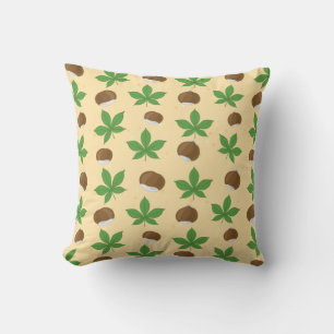 Chestnut Pattern - Autumn Influence Throw Pillow