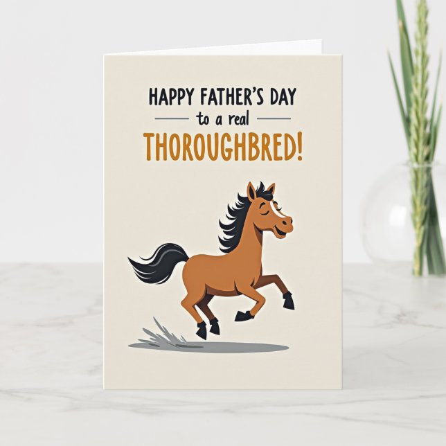 Chestnut Pony Fathers Day Card (Front)