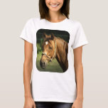 Chestnut Pony Ladies Fitted T-Shirt