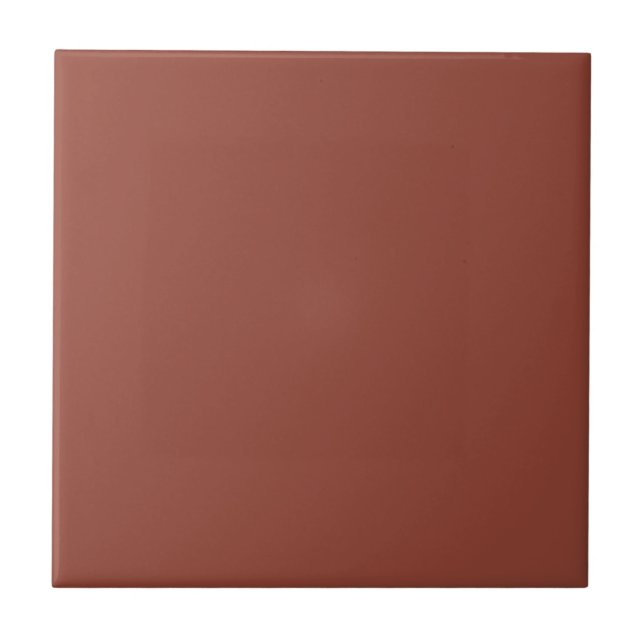 Chestnut Solid Color Ceramic Tile (Front)