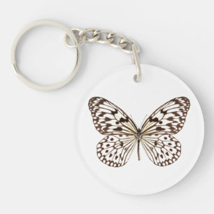Chestnut Tiger Butterfly Keychain