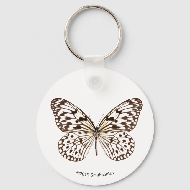 Chestnut Tiger Butterfly Keychain (Front)