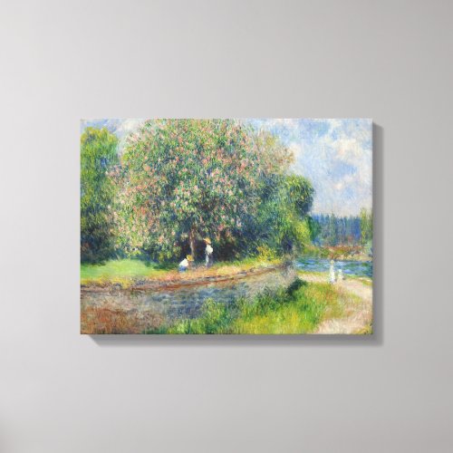 Chestnut Tree Blooming By Pierre Auguste Renoir Canvas Print