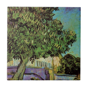 Chestnut Tree in Blossom by Vincent van Gogh Ceramic Tile