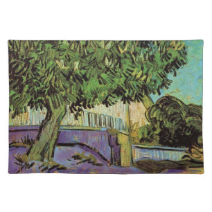 Chestnut Tree in Blossom by Vincent van Gogh Cloth Placemat