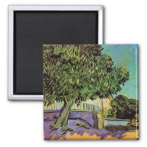 Chestnut Tree in Blossom by Vincent van Gogh Magnet