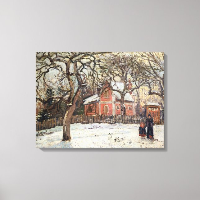 Chestnut Trees at Louveciennes, c.1871-2 Canvas Print (Front)