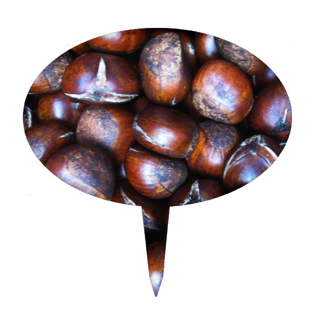 Chestnuts Cake Topper (Front)