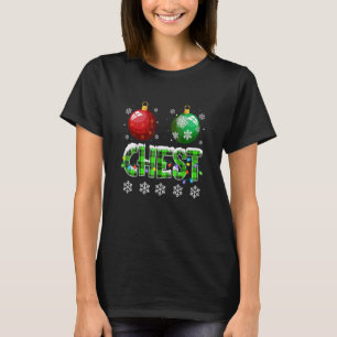 Chestnuts Matching Couples Christmas Lights Nuts T-Shirt