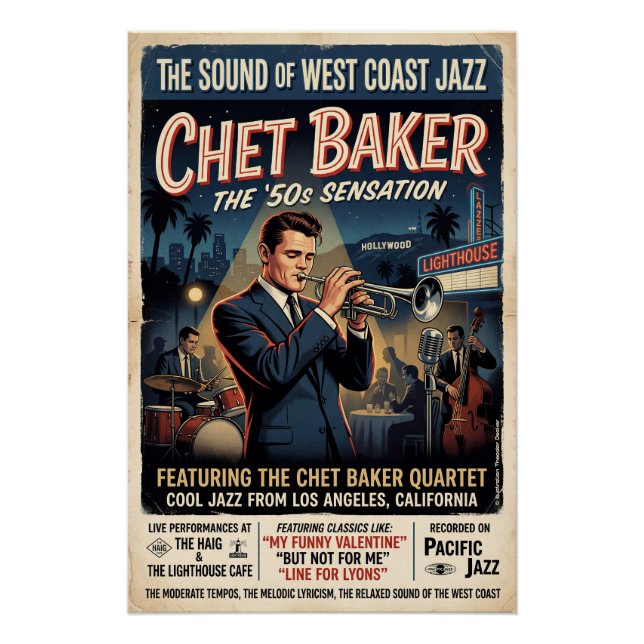 Chet Baker 1950  Poster (Front)