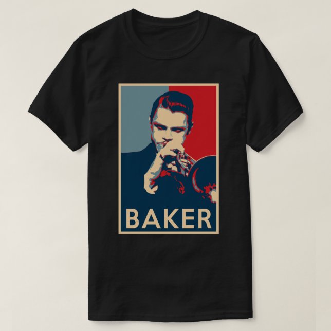 Chet Baker Hope Poster - Sizes of Jazz History Cla T-Shirt (Design Front)