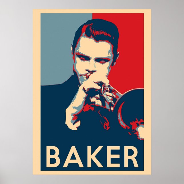 Chet Baker Hope  Sizes of Jazz History Poster (Front)