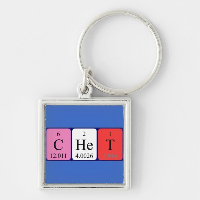 Chet periodic table name keyring (Front)