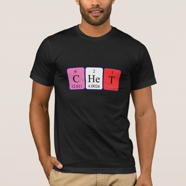Chet periodic table name shirt (Front)