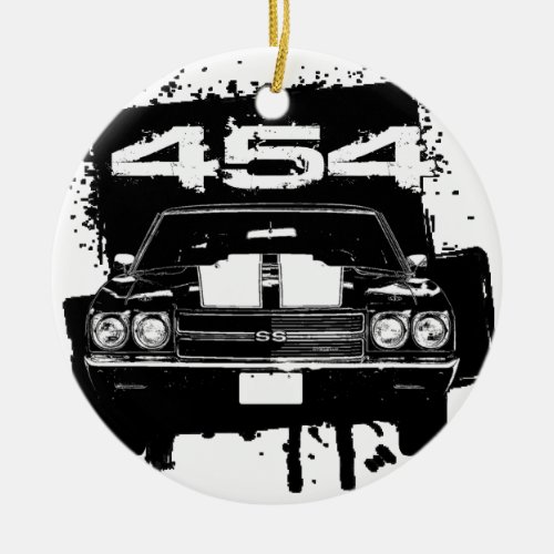 Chevelle 454 ceramic ornament