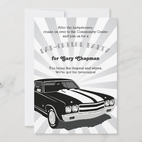 Chevelle Dad_chelor Party Invitation