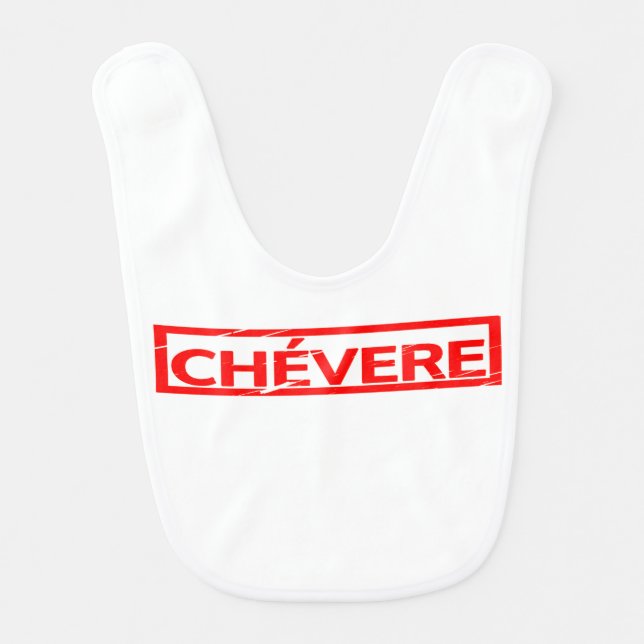 Chévere Stamp Baby Bib (Front)