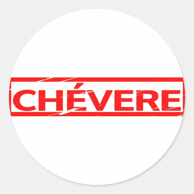 Chévere Stamp Classic Round Sticker (Front)