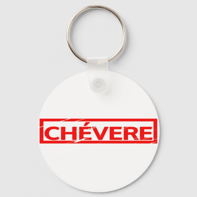 Chévere Stamp Keychain (Front)