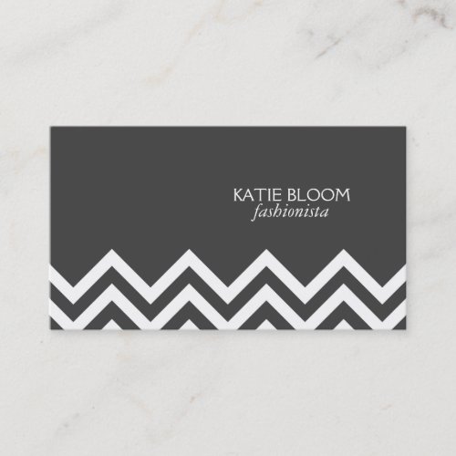 Cheveron Pattern Business Card