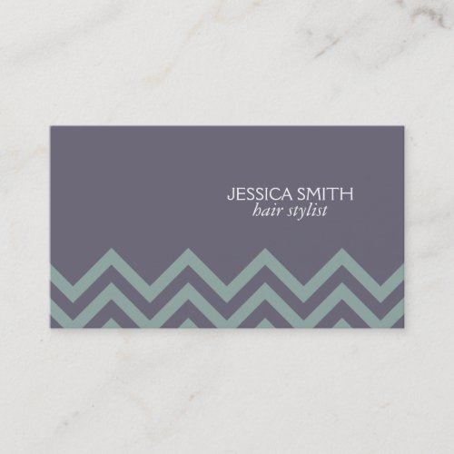 Cheveron Pattern Old Lavender Background Business Card