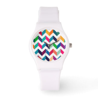 Cheveron Pattern Wild Colors Watch