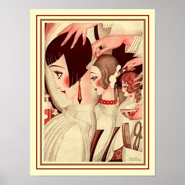 "Cheveux Courts" 12 x 16 Deco Print -Gerda Wegener (Front)