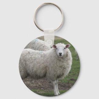 Cheviot sheep keychain