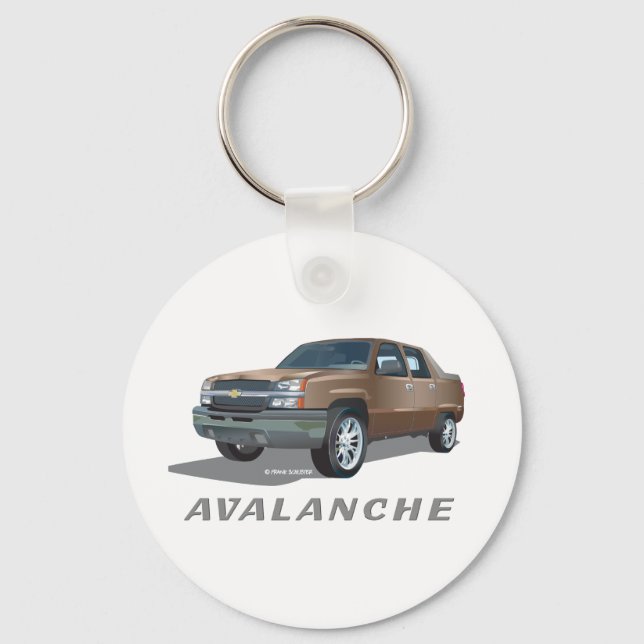 Chevrolet Avalanche Gold Keychain (Front)