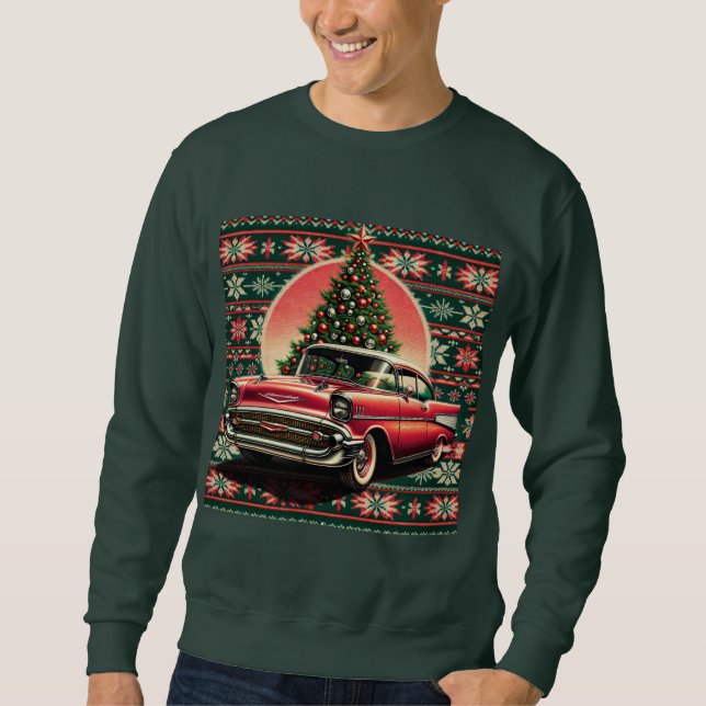 Chevrolet BEL AIR Christmas Sweatshirt 1957 (Front)