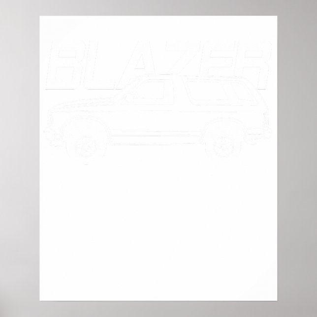 Chevrolet Blazer 1989 Poster (Front)