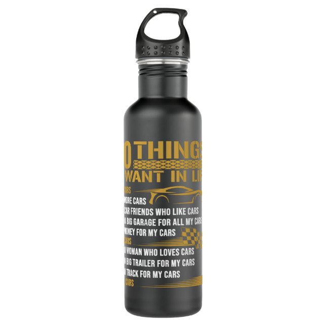 Chevrolet Camaro z28 Stainless Steel Water Bottle (Front)