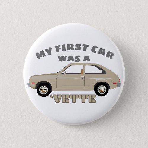 Chevrolet Chevette Vette retro classic car Button