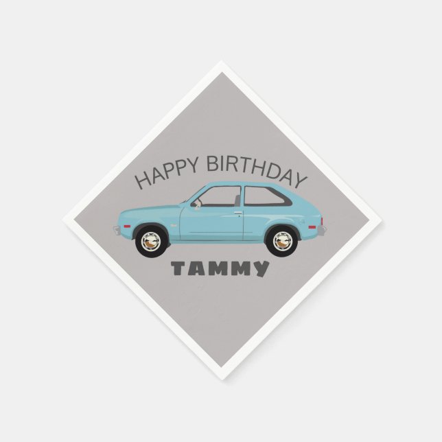 Chevrolet Chevette Vette retro classic car Napkins (Corner)
