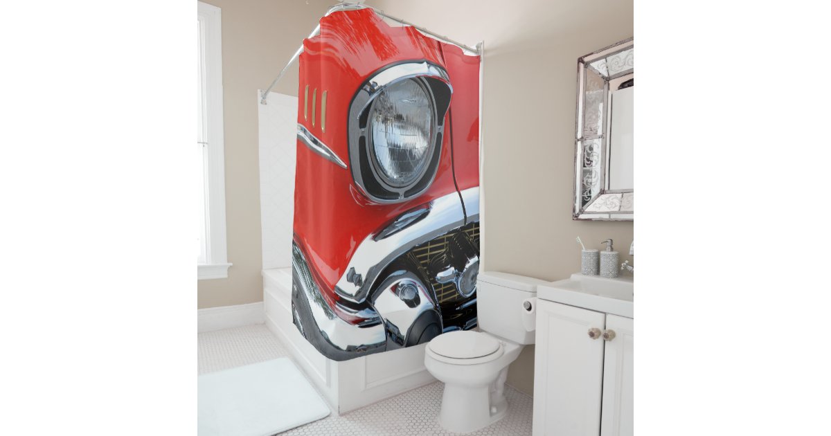 Chevrolet Classic Car Shower Curtain