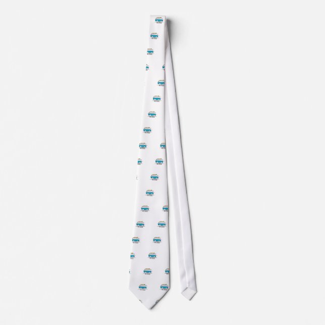 Chevrolet Corvair Greenbrier Gone Surfing Neck Tie (Front)