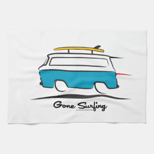 Chevrolet Corvair Greenbrier Gone Surfing Towel