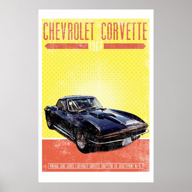 Chevrolet Corvette 1967 Poster (Front)