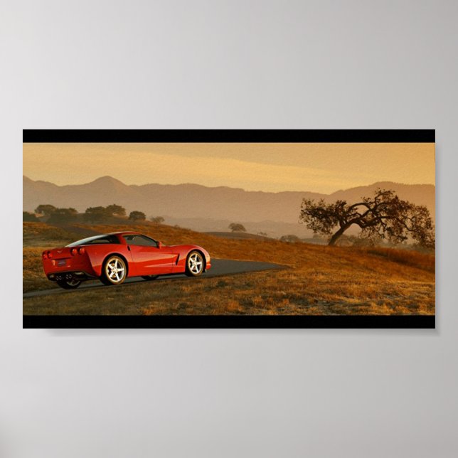 Chevrolet Corvette C6 Desert Poster (Front)