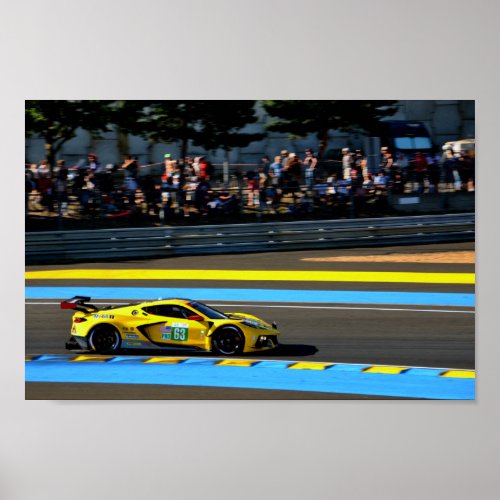 Chevrolet Corvette C8R 24 Hours of Le Mans 2022 Poster