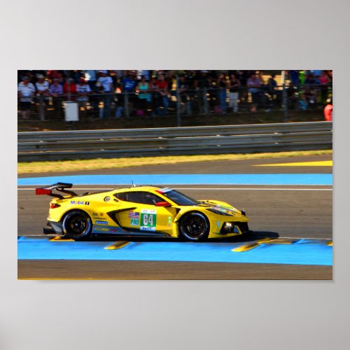 Chevrolet Corvette C8R 24 Hours of Le Mans 2022 Poster