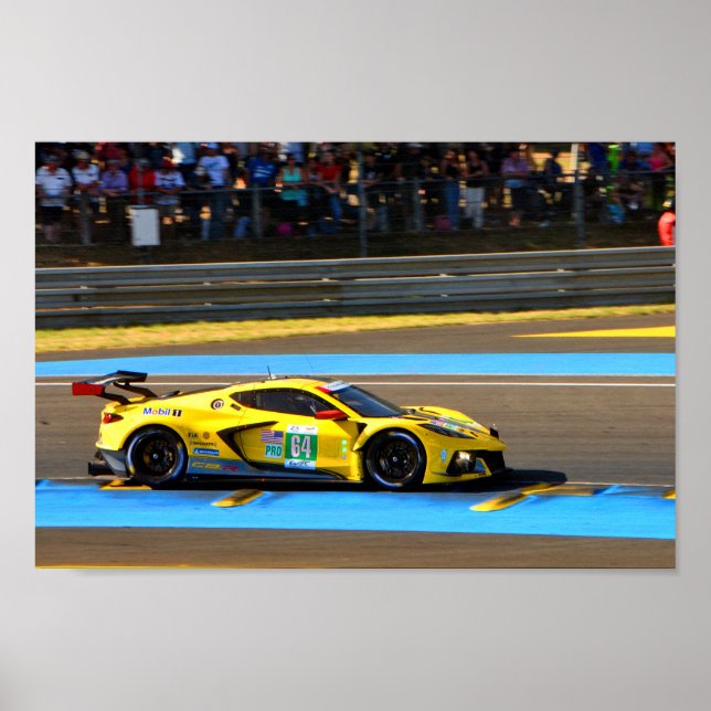 Chevrolet Corvette C8.R 24 Hours of Le Mans 2022 Poster (Front)