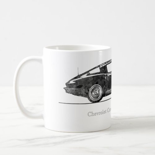 Chevrolet Corvette Sting Ray Coupe 1963 Black  Coffee Mug