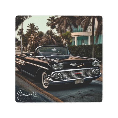 Chevrolet Impala Convertible Metal Wall Art