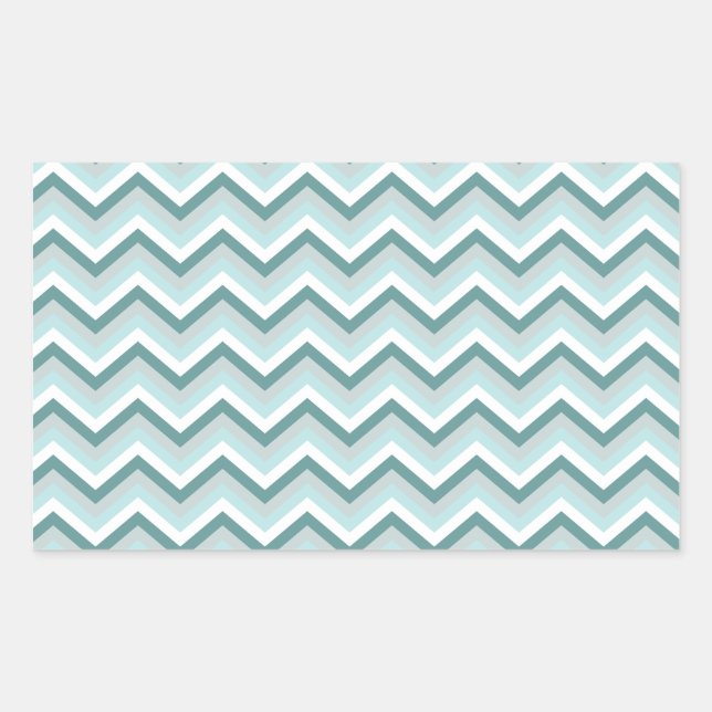 chevron3a.png rectangular sticker (Front)
