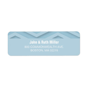 Chevron 1 Choose your Color Return Address Labels